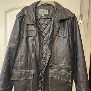 R&O Black Leather Jacket